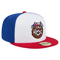 Men's New Era White/Red Rochester Red Wings Copa de la Diversión 59FIFTY Fitted Hat