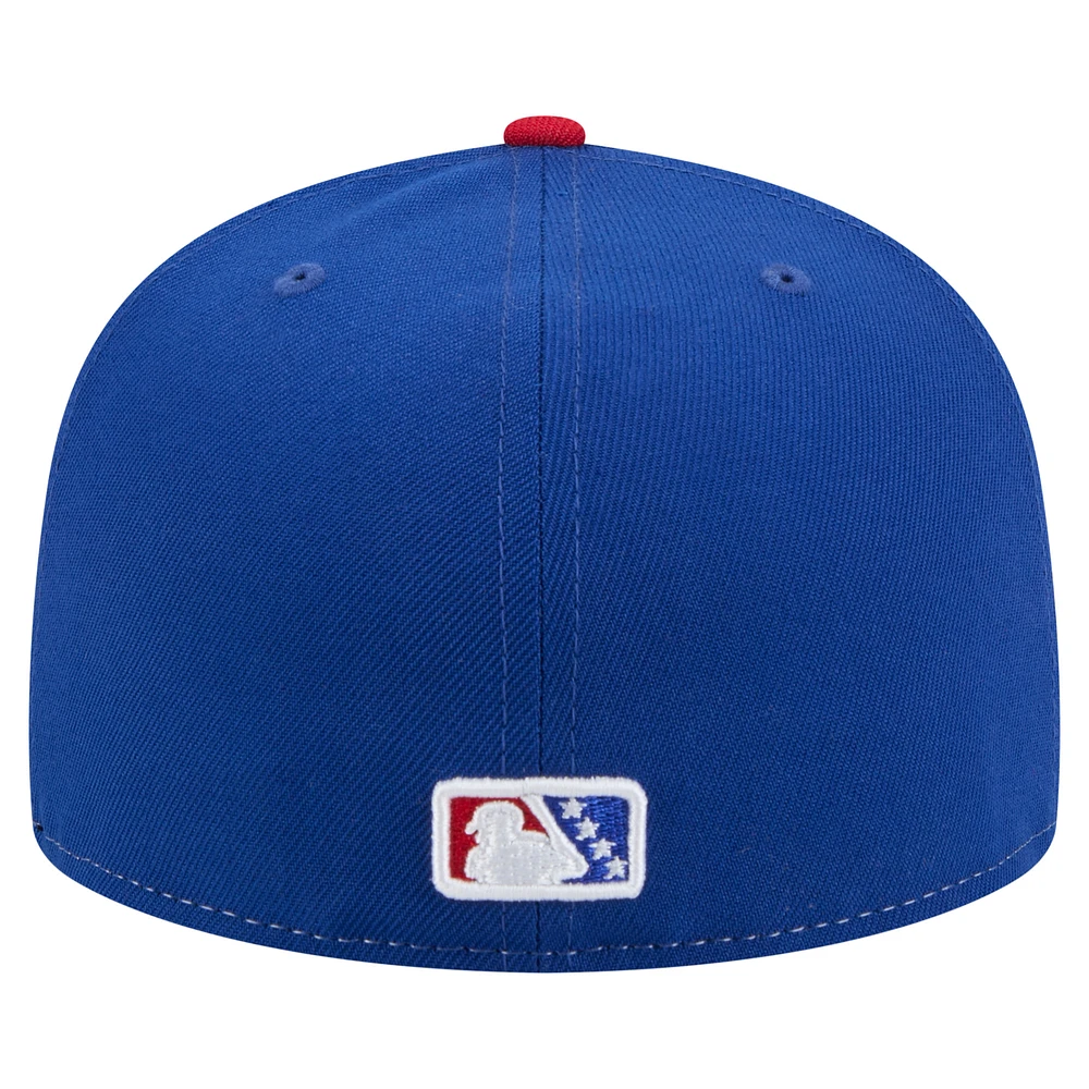 Men's New Era White/Red Rochester Red Wings Copa de la Diversión 59FIFTY Fitted Hat