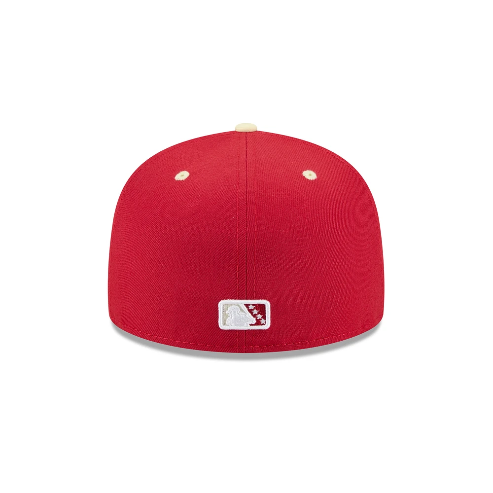 Casquette ajustée 59FIFTY pour homme New Era Red Rocket City Trash Pandas Theme Nights
