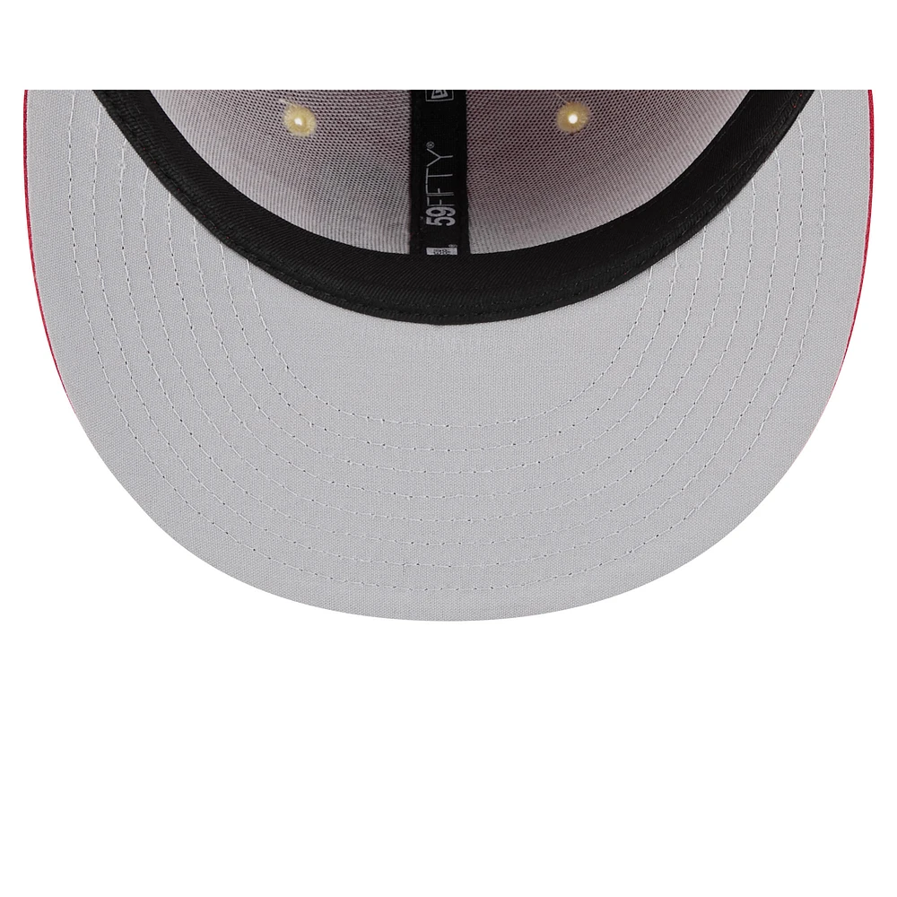 Casquette ajustée 59FIFTY pour homme New Era Red Rocket City Trash Pandas Theme Nights