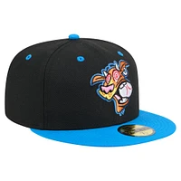 Casquette ajustée New Era Rocket City Trash Pandas Copa de la Diversión 59FIFTY pour hommes, noir/bleu
