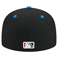 Casquette ajustée New Era Rocket City Trash Pandas Copa de la Diversión 59FIFTY pour hommes, noir/bleu