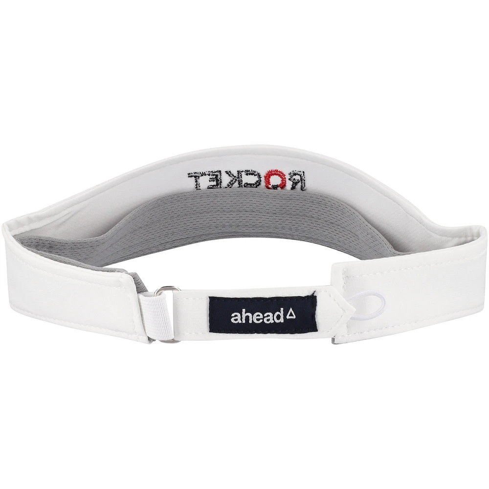 Men's Ahead White Rocket Mortgage Classic Cirrus Aerosphere Adjustable Visor
