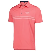 Polo FootJoy Red Rocket Mortgage Classic Engineered à fines rayures en Écosse ProDry pour hommes