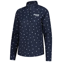Women's Puma  Navy Rocket Classic Volition You-V Star Quarter-Zip Pullover