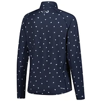 Women's Puma  Navy Rocket Classic Volition You-V Star Quarter-Zip Pullover