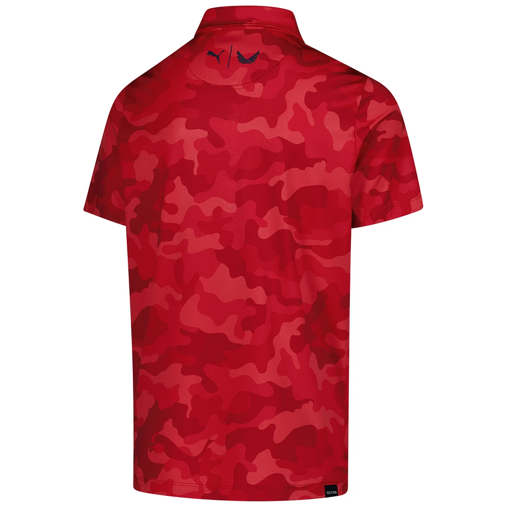 Youth Puma  Red Rocket Classic Volition Camo MATTR Polo