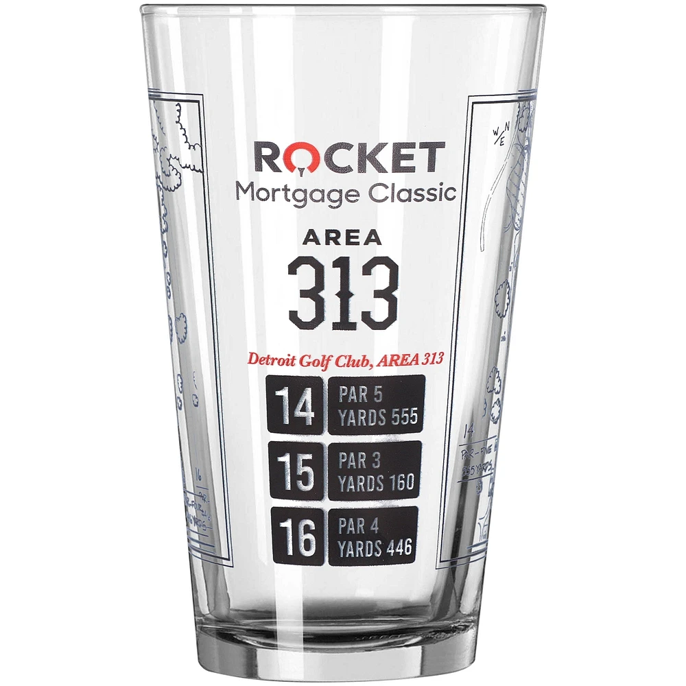 PGA TOUR 16oz. Atlantic Group Rocket Mortgage Area 313 Pint Glass