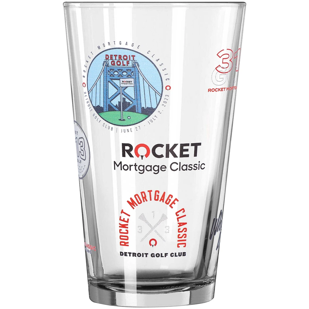 PGA TOUR 16oz. Atlantic Group Rocket Mortgage Scatter Pint Glass