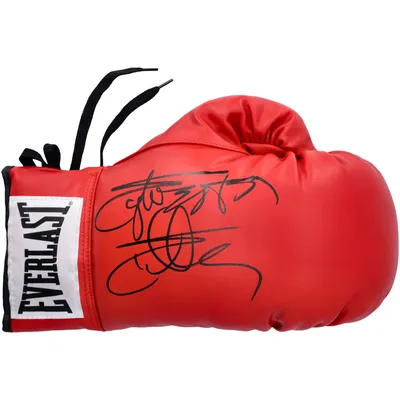 Mike Tyson Autographed Red Everlast Boxing Gloves