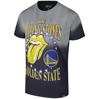 Unisex Sportiqe Gray Rolling Stones x Golden State Warriors Bingham Collab T-Shirt