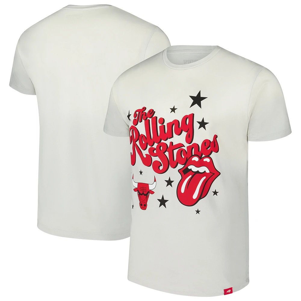 T-shirt unisexe Sportiqe Rolling Stones x Chicago Bulls Bingham Collab