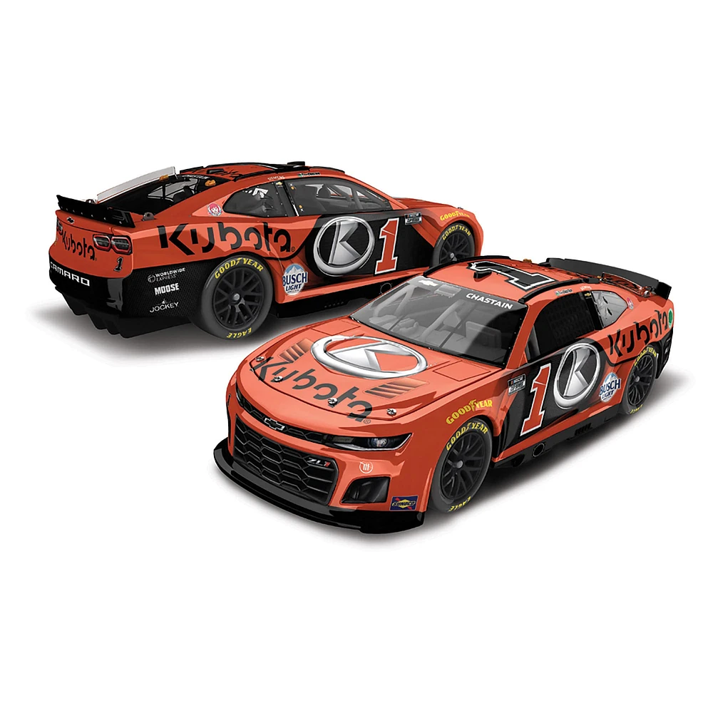 Action Racing Ross Chastain 2024 #1 Kubota 1:24 Peinture régulière Chevrolet Camaro moulée sous pression