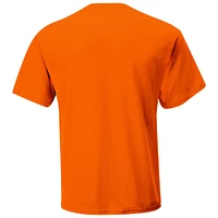 T-shirt orange à damier pour homme Ross Chastain, vainqueur de la course Hollywood Casino 400 2024