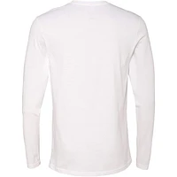 T-shirt à manches longues pour homme, drapeau damier, sport, blanc, Ross Chastain, Melon