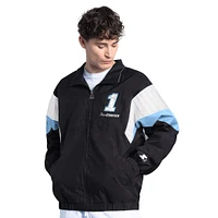 Men's Starter Black/Light Blue Ross Chastain Busch Light Yard Line Full-Zip Jacket