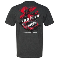 T-shirt pour homme de la collection Trackhouse Racing Team, motif voiture Ross Chastain, anthracite chiné