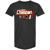 Men's Trackhouse Racing Team Collection Heather Charcoal Ross Chastain Kubota Car T-Shirt