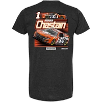 Men's Trackhouse Racing Team Collection Heather Charcoal Ross Chastain Kubota Car T-Shirt