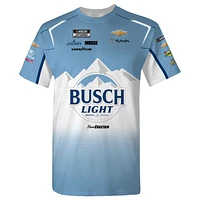 Men's Trackhouse Racing Team Collection  Light Blue Ross Chastain Busch Uniform T-Shirt