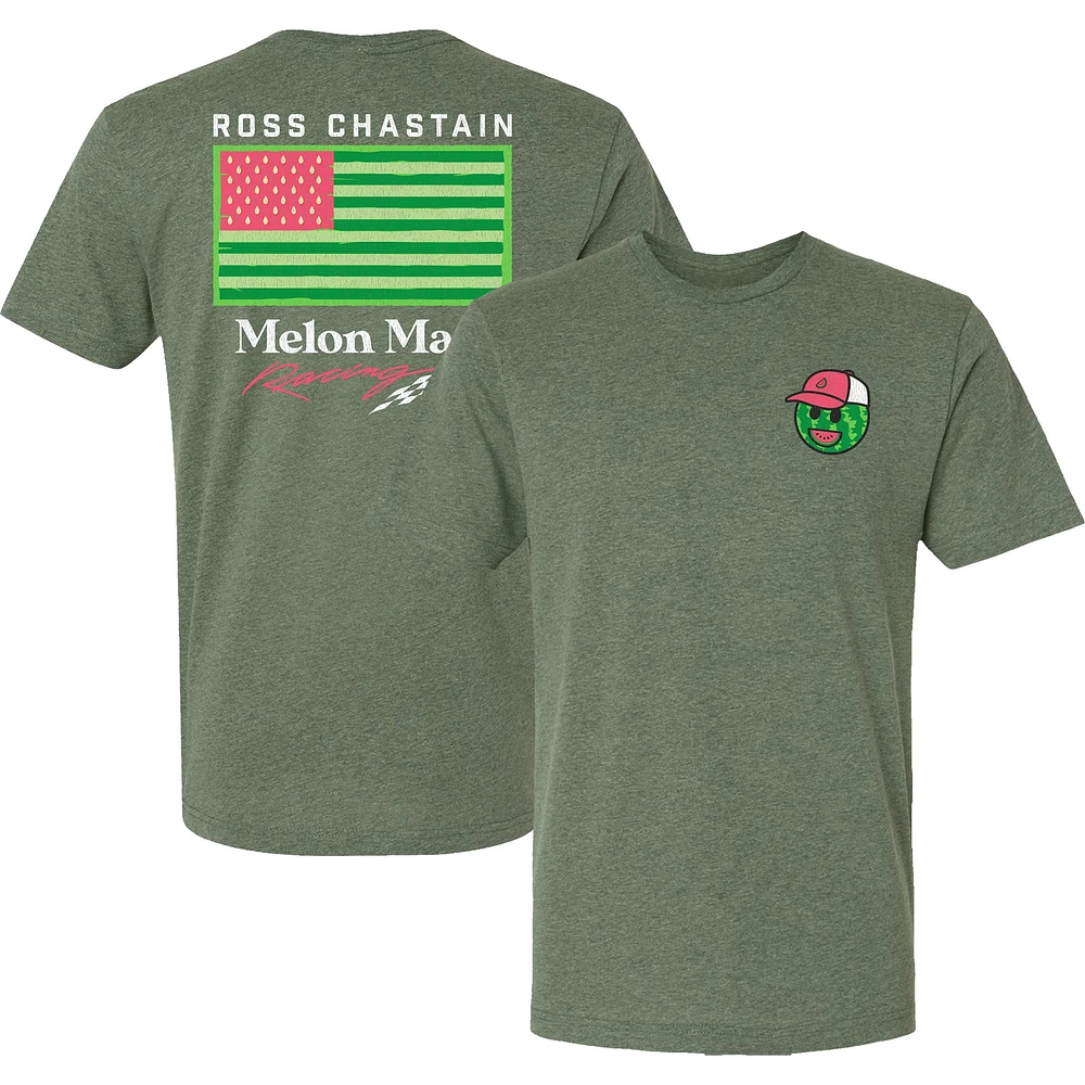 T-shirt homme Trackhouse Racing Team Collection Olive Ross Chastain Melon Man