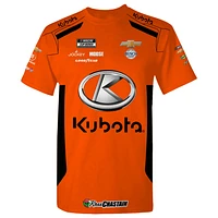 T-shirt orange pour homme de la collection Trackhouse Racing Team Ross Chastain Kubota