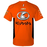 T-shirt orange pour homme de la collection Trackhouse Racing Team Ross Chastain Kubota