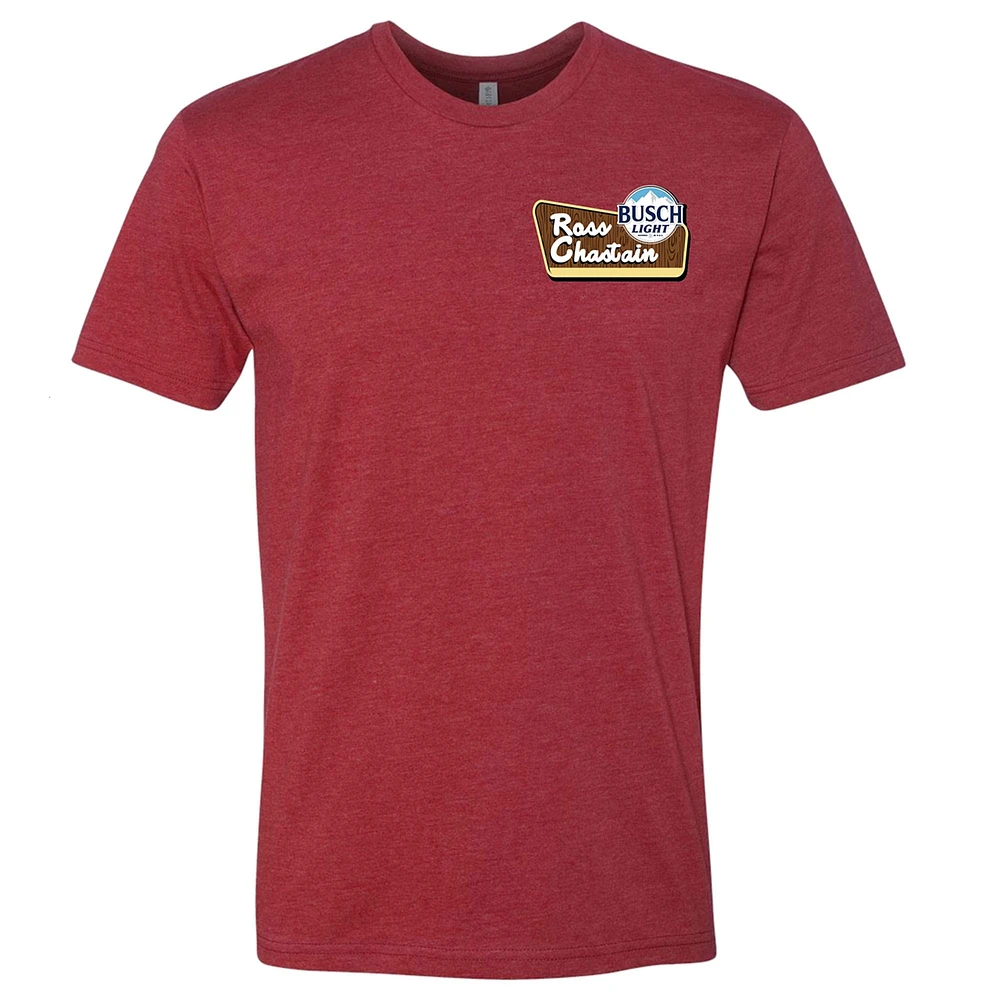 Men's Trackhouse Racing Team Collection Red Ross Chastain Busch Light Flannel T-Shirt