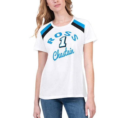 T-shirt blanc Ross Chastain Score G-III 4Her de Carl Banks pour femmes