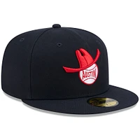 Casquette ajustée 59FIFTY pour homme New Era bleu marine Round Rock Express Theme Nights