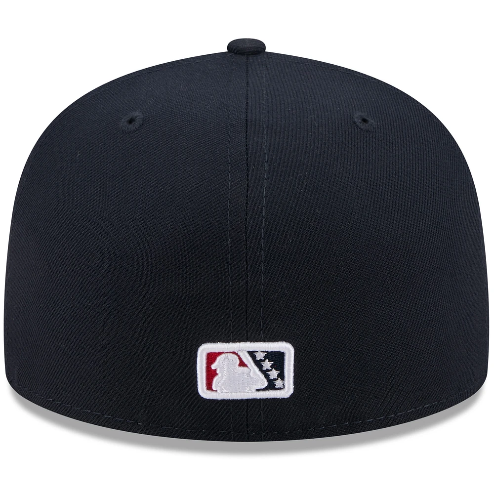 Casquette ajustée 59FIFTY pour homme New Era bleu marine Round Rock Express Theme Nights