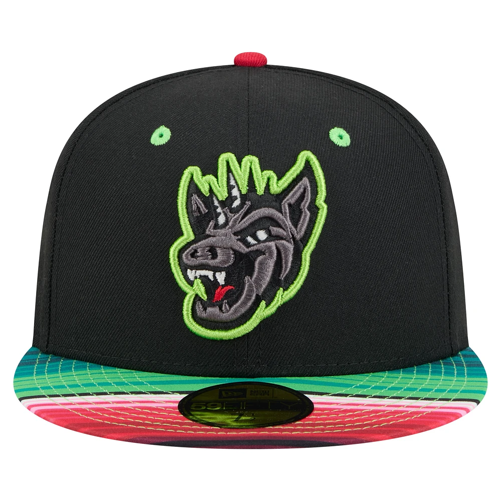 Men's New Era Black Round Rock Express Copa de la Diversión 59FIFTY Fitted Hat