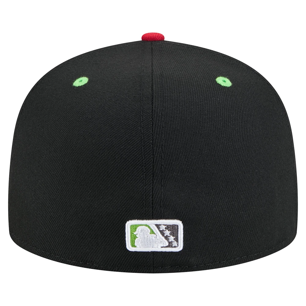 Men's New Era Black Round Rock Express Copa de la Diversión 59FIFTY Fitted Hat