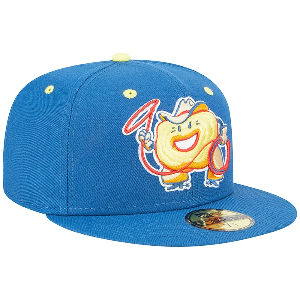 Men's New Era Blue Round Rock Express Theme Nights Donuts  59FIFTY Fitted Hat