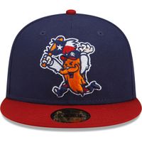 Men's New Era Navy/Red Round Rock Express Theme Night 59FIFTY Fitted Hat