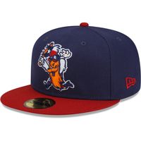 Men's New Era Navy/Red Round Rock Express Theme Night 59FIFTY Fitted Hat