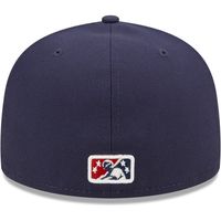 Men's New Era Navy Round Rock Express Authentic Collection Team Home 59FIFTY Fitted Hat