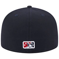 Casquette ajustée 59FIFTY pour hommes New Era Round Rock Express Theme Nights Austin Senators bleu marine