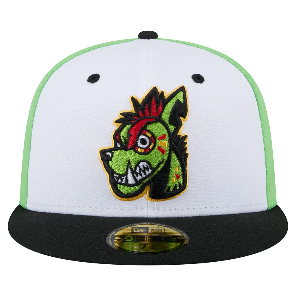 Casquette ajustée New Era Round Rock Express Copa de la Diversión 59FIFTY pour homme, blanche et noire