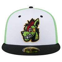 Casquette ajustée New Era Round Rock Express Copa de la Diversión 59FIFTY pour homme, blanche et noire