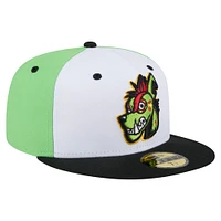 Casquette ajustée New Era Round Rock Express Copa de la Diversión 59FIFTY pour homme, blanche et noire