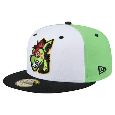 Casquette ajustée New Era Round Rock Express Copa de la Diversión 59FIFTY pour homme, blanche et noire