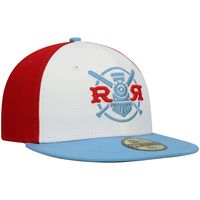 Men's New Era White Round Rock Express Authentic Collection Team Alternate 59FIFTY Fitted Hat