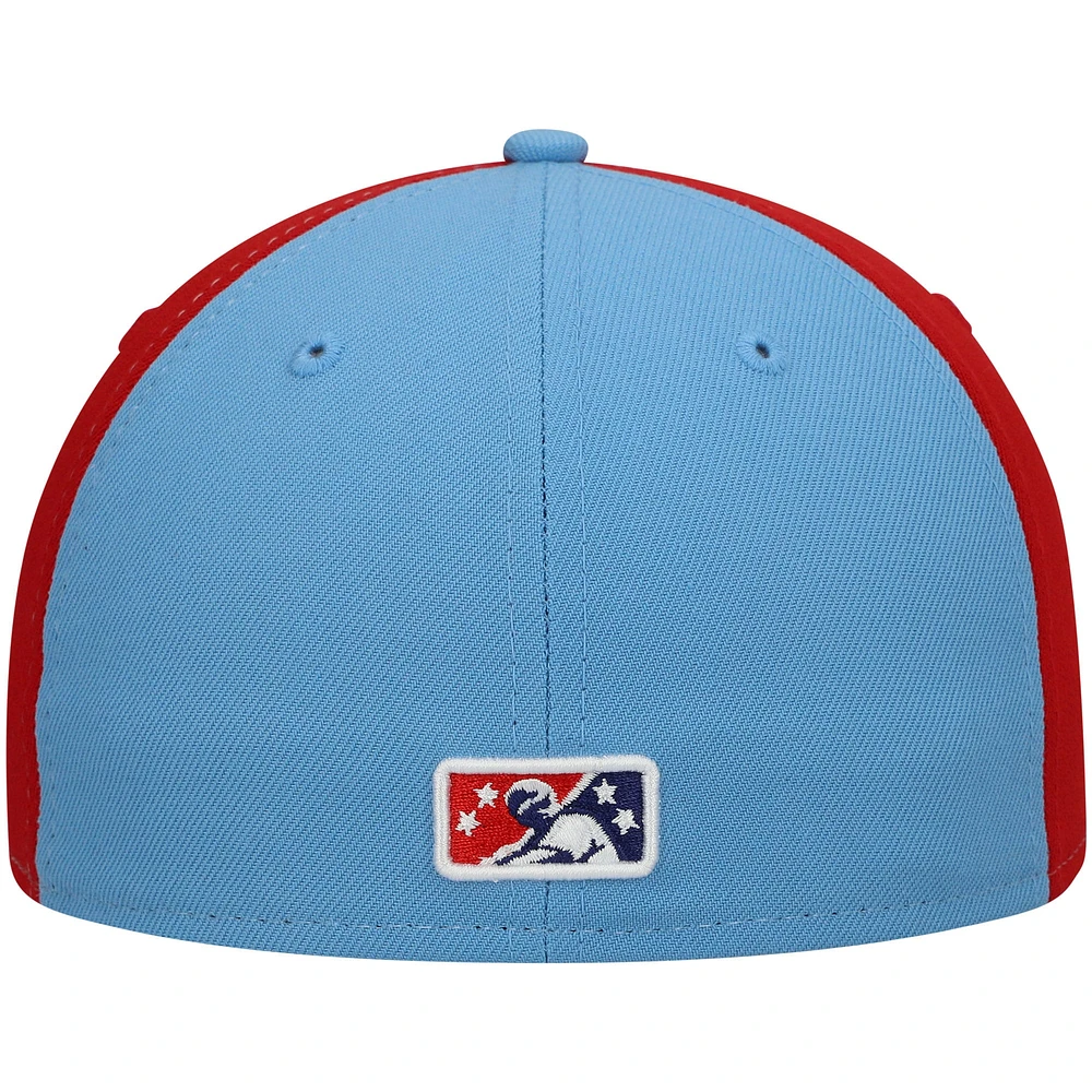 Men's New Era White Round Rock Express Authentic Collection Team Alternate 59FIFTY Fitted Hat