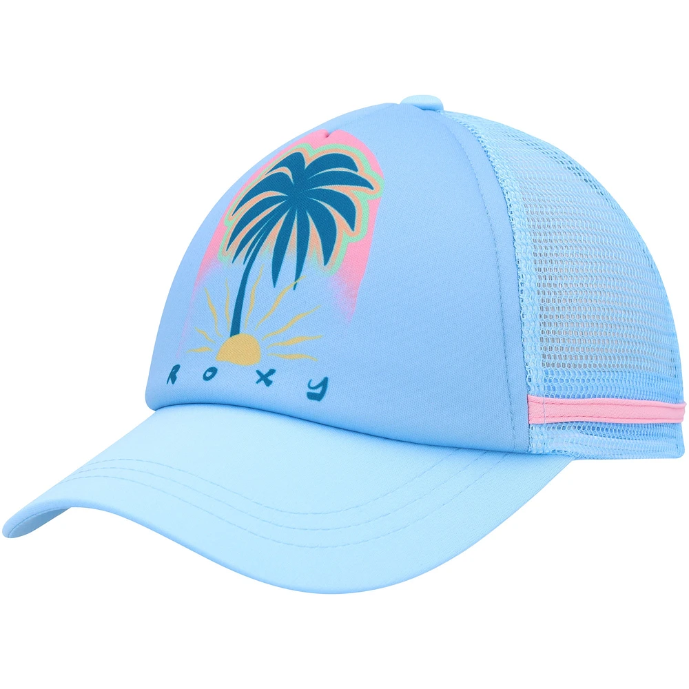 Casquette ajustable Dig This Trucker Roxy bleu clair pour femme