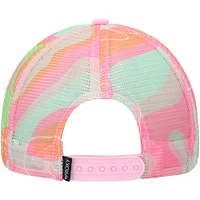 Women's Roxy White Donut Spain Trucker Snapback Hat