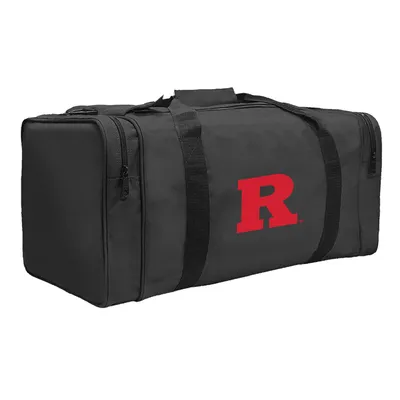 Rutgers Scarlet Knights Gear Pack Square Duffel Bag - Black