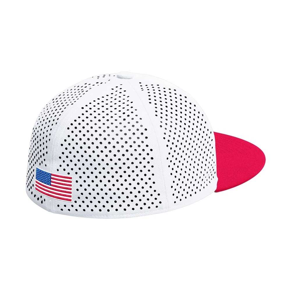 Casquette de baseball ajustée On-Field blanche adidas Rutgers Scarlet Knights pour homme