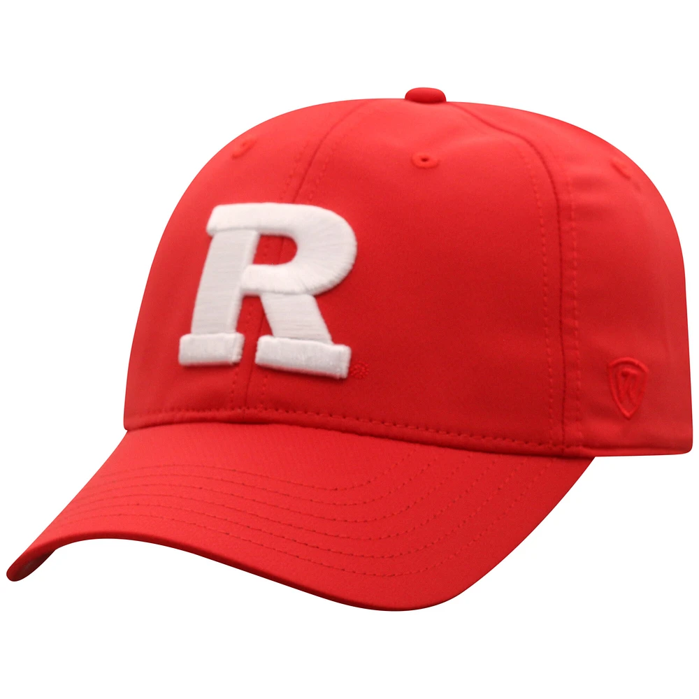 Men's Top of the World  Scarlet Rutgers Scarlet Knights Victory Trainer Adjustable Hat