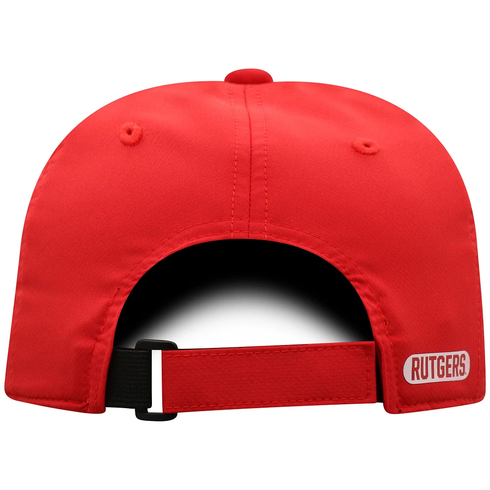 Men's Top of the World  Scarlet Rutgers Scarlet Knights Victory Trainer Adjustable Hat